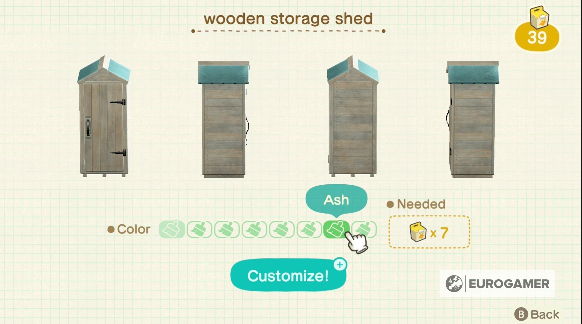 Animal Crossing storage shed How to unlock the storage shed and how it works in New Horizons